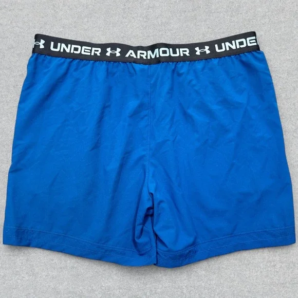 NEW Under Armour Shorts Men's 2XL Blue UA Vanish 6" Stretch Gym Training Running - Picture 2 of 13